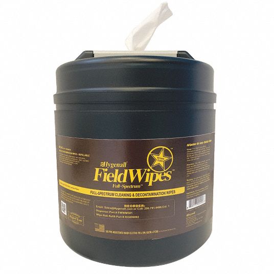 HYGENALL FIELDWIPES Wet Wipe Dispenser, FieldWipes, Center Pull Roll
