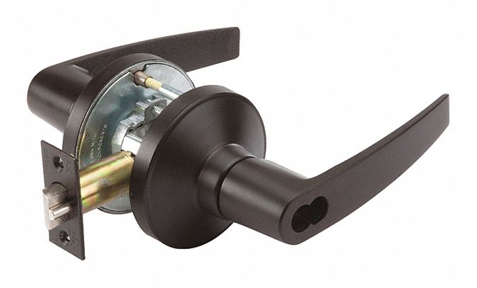 Door Lockset: Classroom Lever Locksets, Bronze, ADA Compliant