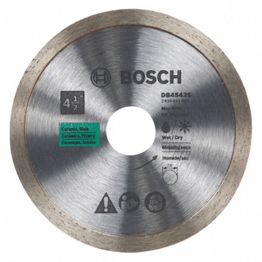 BOSCH Angle Grinders, Diamond Saw Blade, Ceramic, Slate, Stone