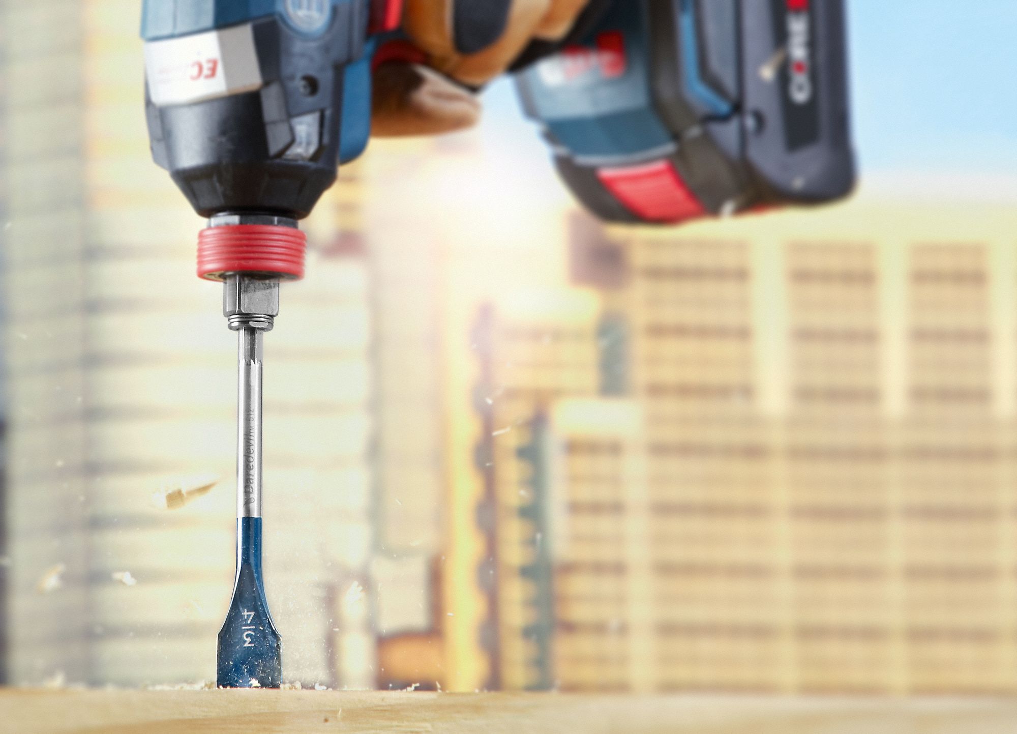 BOSCH Spade Drill Bit Set, Carbon Steel, Number of Drill Bits 8, Hex