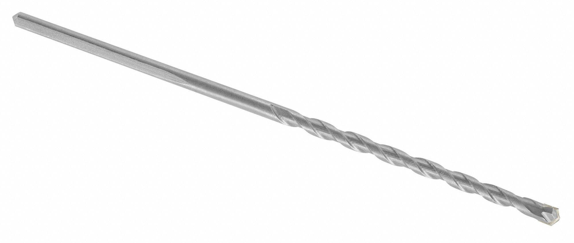 Round Hammer Drill: 3/16 in Drill Bit Size, 4 in Max Drilling Dp, 6 in Overall Lg