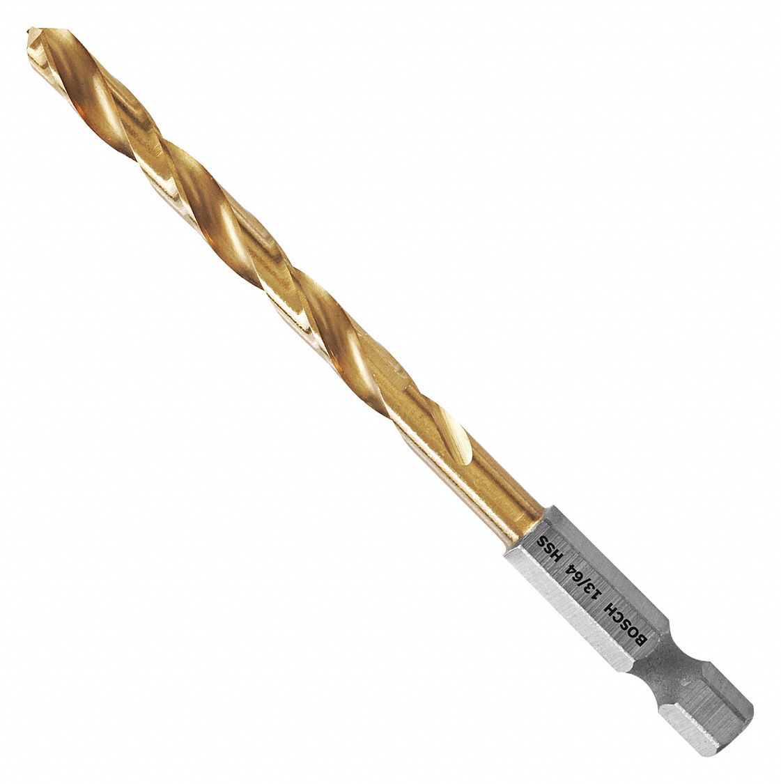 BOSCH Hex Shank Drill Bit, 7/32 in, Drill Bit Point Angle 135°, Drill