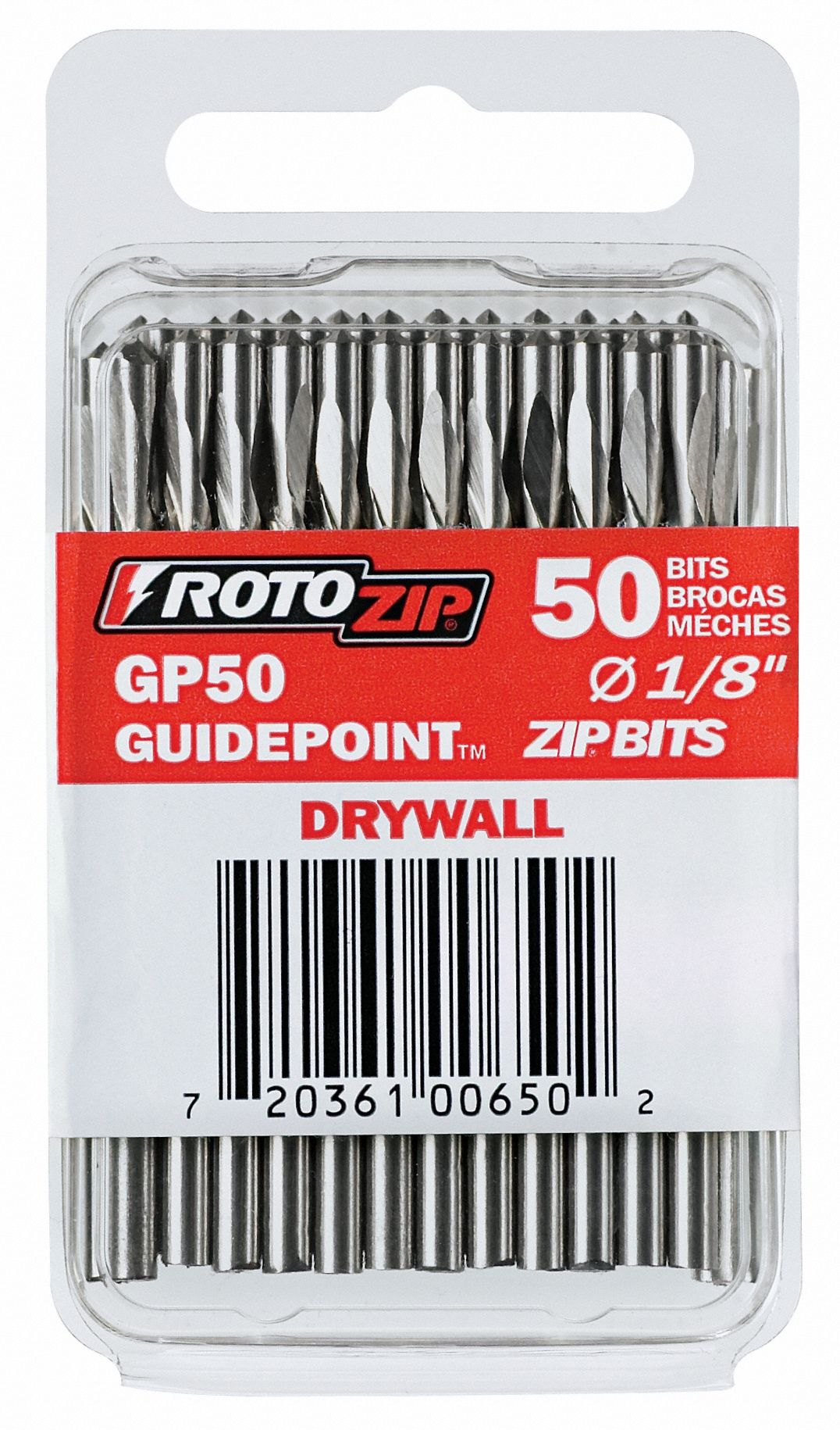 ROTOZIP Drywall Bit, 1/8 in Drill Bit Diameter, 33,000 RPM Max. Speed