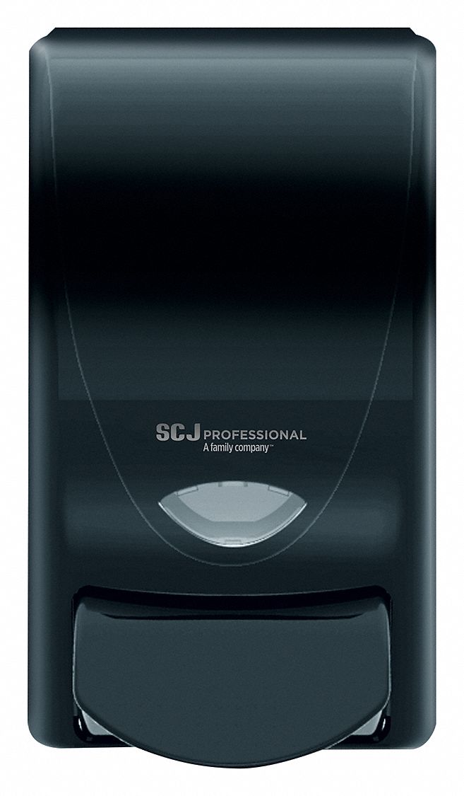 SOAP DISPENSER,1 L,BLACK,PLASTIC,FOAM