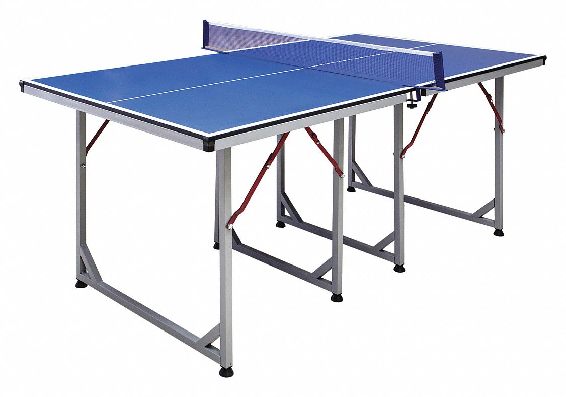 Tennis Table: Blue, 72 in Lg, 37 in Wd, 30 in Ht