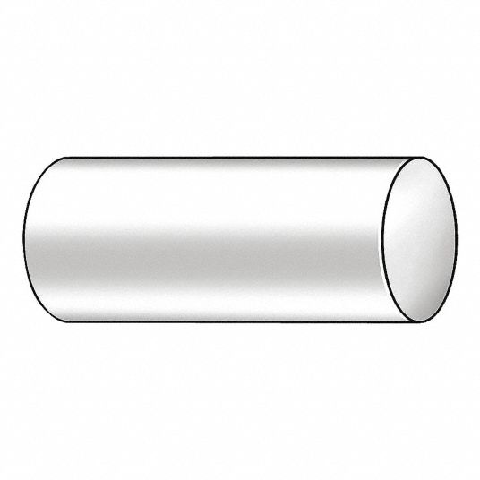 GRAINGER APPROVED General Purpose 6063 Aluminum Round Rod, 3/8 in Dia