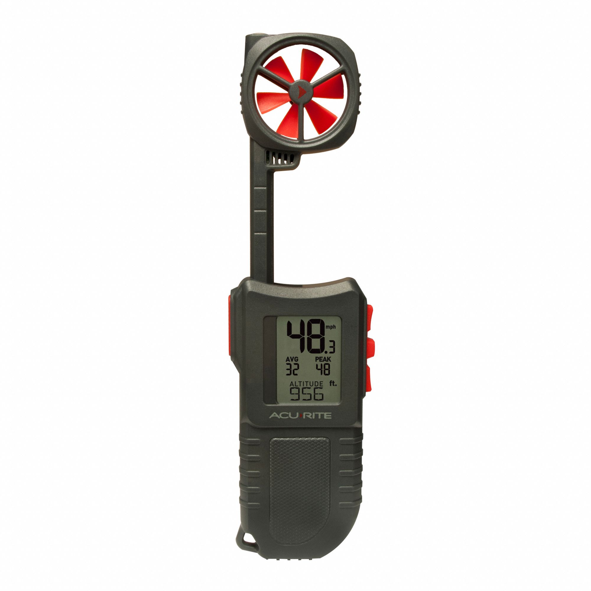 ACURITE Anemometer, Rotating Vane, No, Yes, 0 to 1990 Velocity (FPM), 0 ...