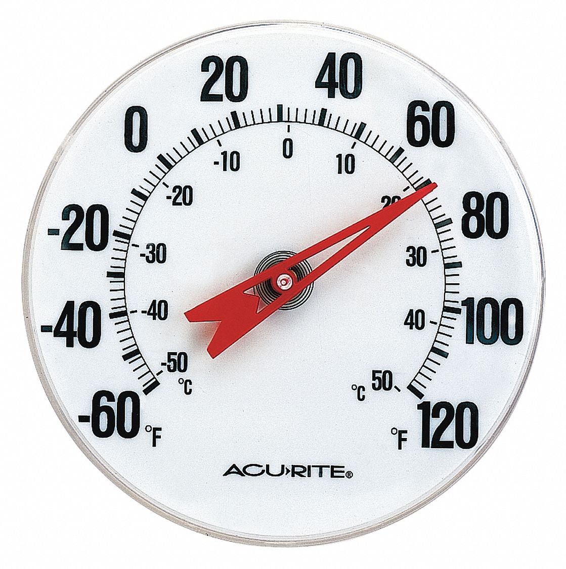 Acurite Analog Panel Mount Thermometer Scale Type Dial 60 To 1 F 50 To 50 C 53dp74 a2 Grainger