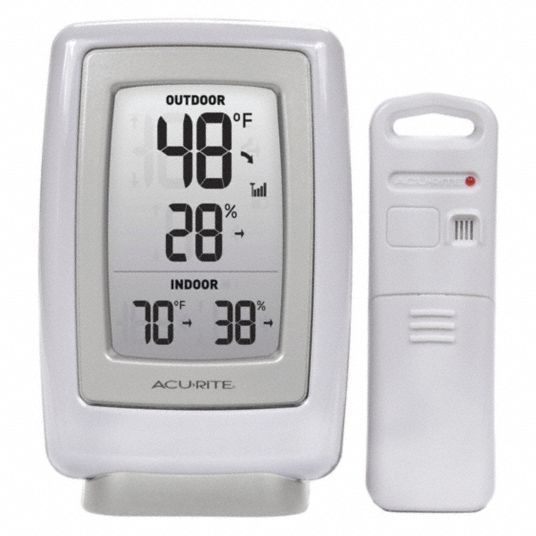 926177 Acurite Digital Thermometer: Indoor/Outdoor, 1% to 99% RH, Outdoor  Humidity/Temp