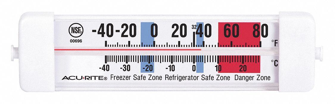 Fridge Refrigerator Freezer Analog Thermometer (2pack)