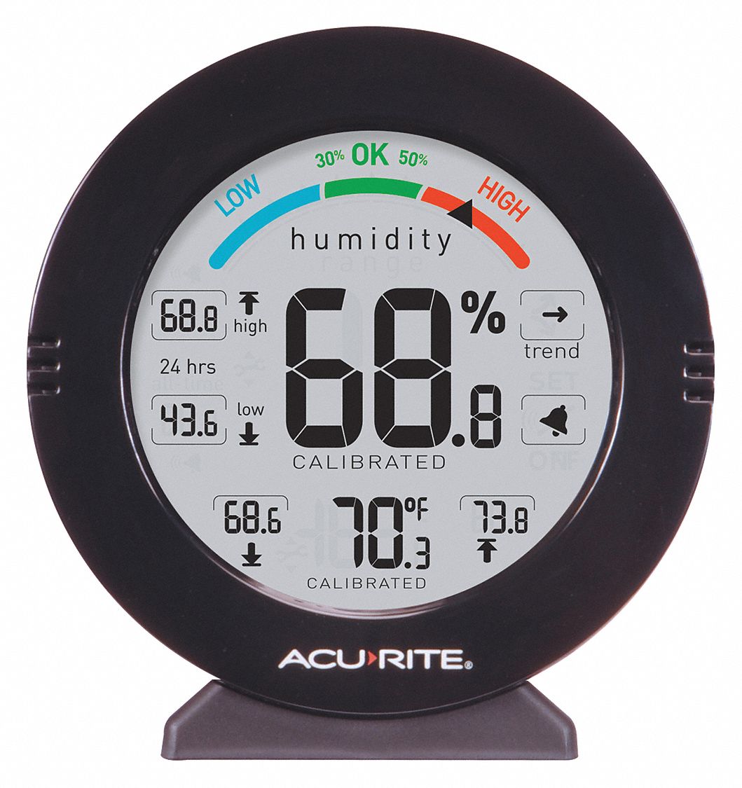 Desk & Wall-Mounted Digital Thermometers & Hygrometers - Grainger