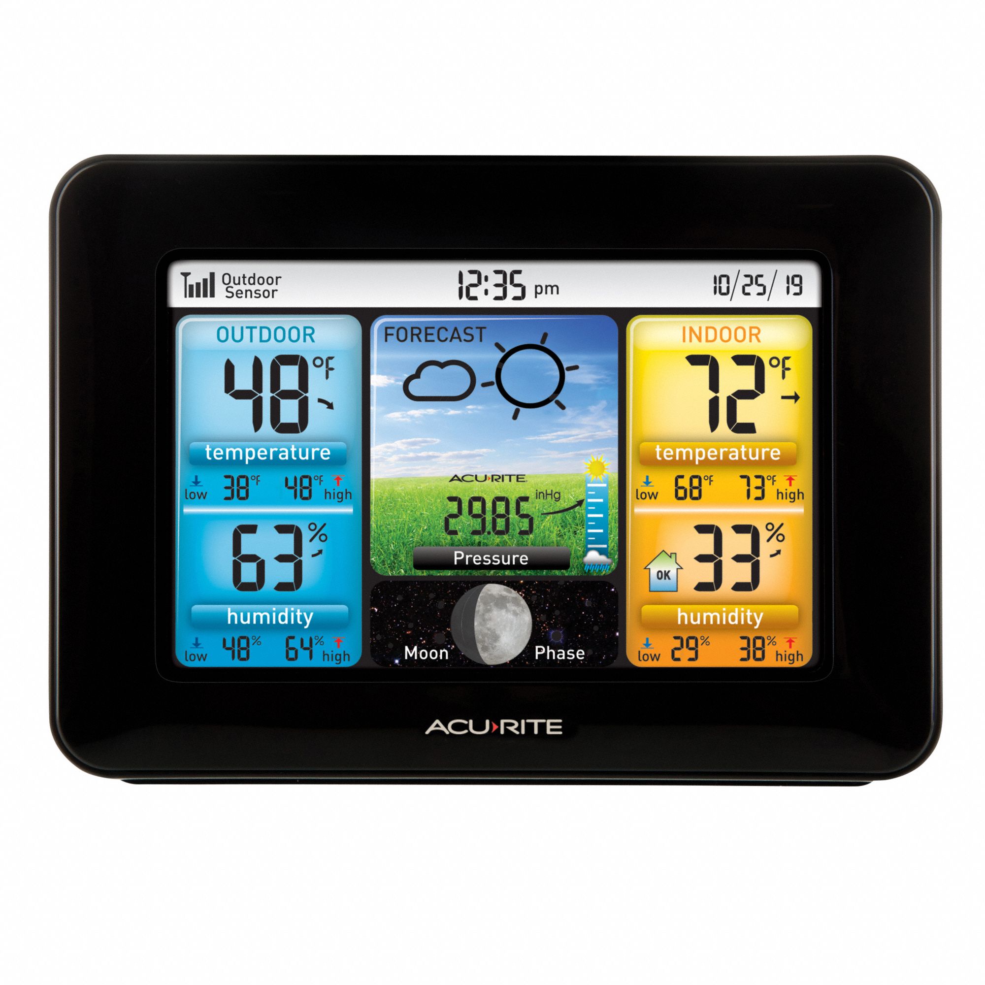 ACURITE Wireless Weather Station AcuRite, 2 Pieces, Backlit Color LCD