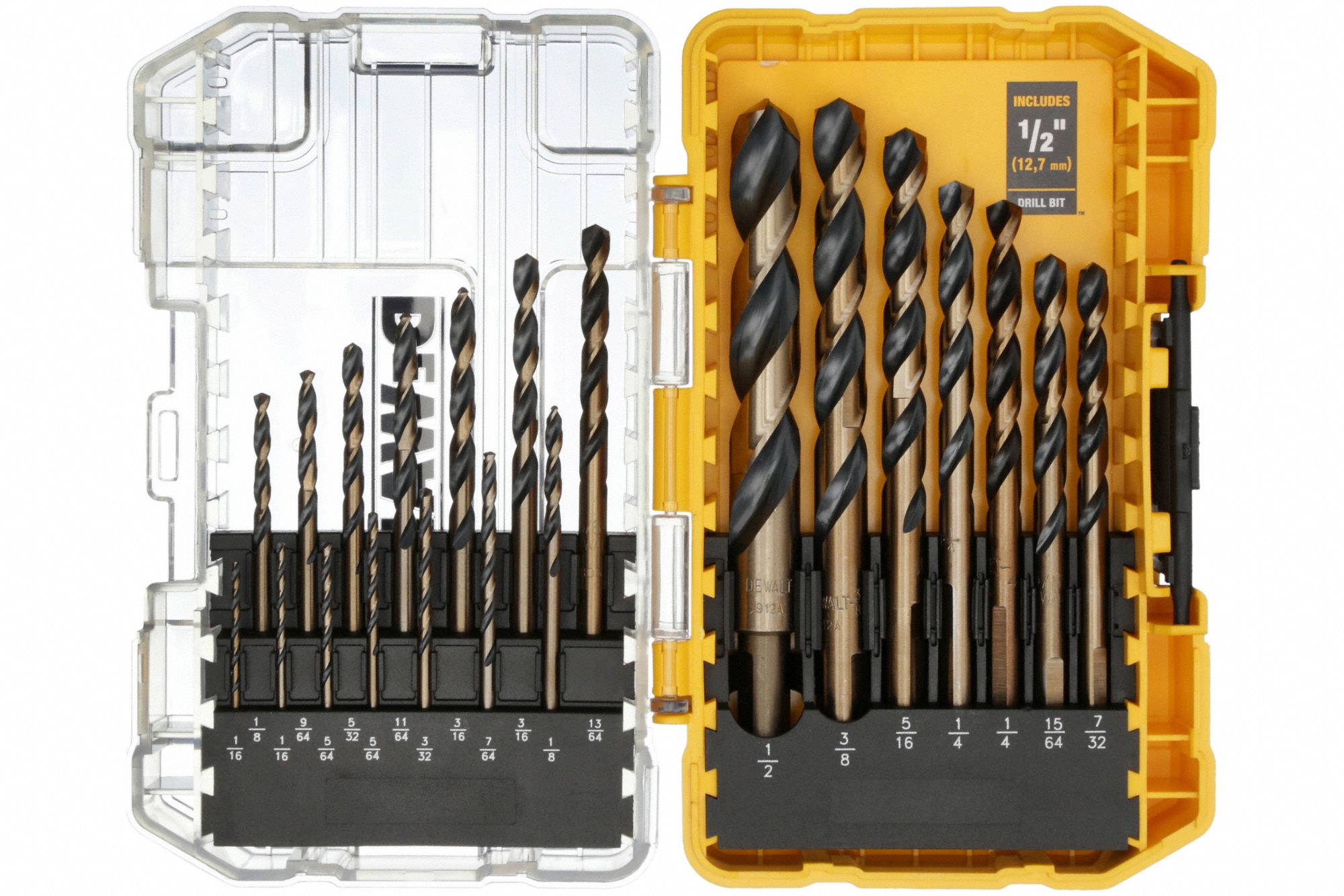 DEWALT, 21 Pc, 1/16