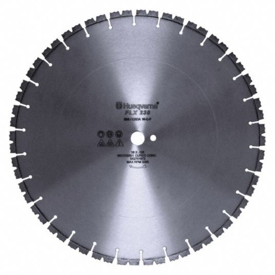 HUSQVARNA, 36 in Blade Dia., 1 in Arbor Size, Diamond Saw Blade