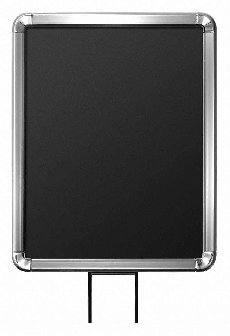 Sign Frame, 11"H, 8 1/2"W, Chrome