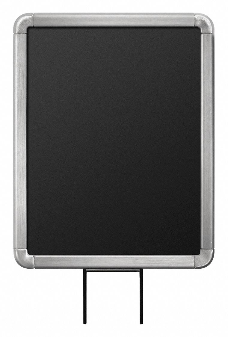 Sign Frame, 11"H, 8 1/2"W, Satin, Silver