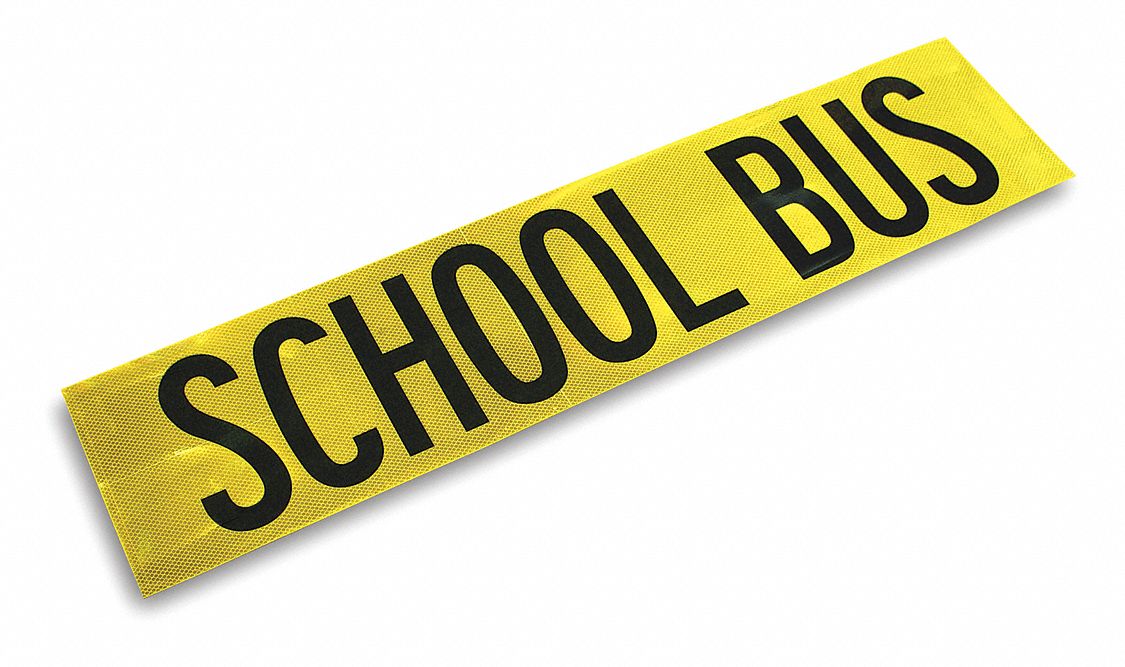 School Buses, Yellow, Reflective Tape 53DV03SBPDG40 Grainger