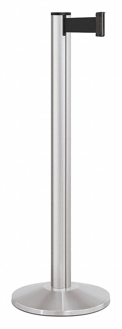 Barrier Post, Steel, Satin