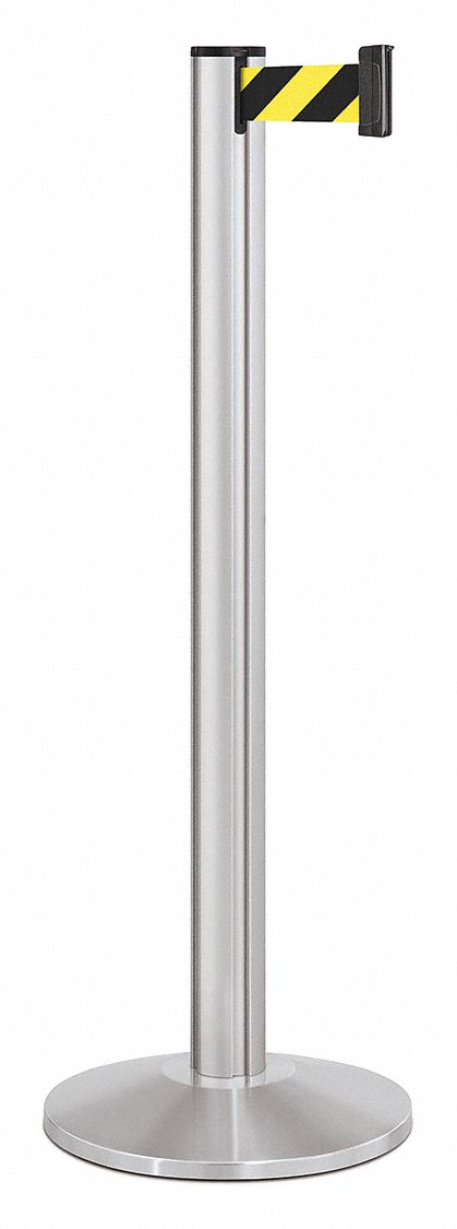 Barrier Post, Steel, Satin
