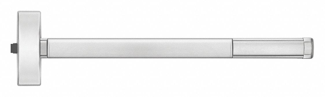 Exit Device: 48 in Max Door Wd, Stainless Steel