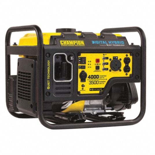 I modsætning til Tranquility synder CHAMPION POWER EQUIPMENT Portable Generator, Inverter, Generator Fuel Type  Gasoline, Generator Rated Watts 3,500 W - 53EC11|100302 - Grainger