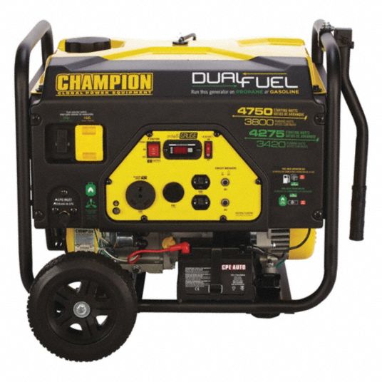 CHAMPION POWER EQUIPMENT Portable Generator, Generator Fuel Type Gasoline/Liquid Propane - 53EC13|76533 - Grainger