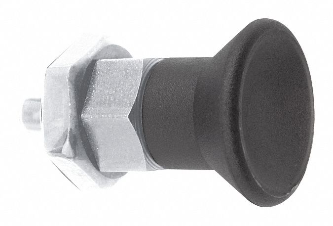 Indexing Plunger: Nonlocking, SS, 1/2"-13 Thread, 6 N to 14 N Nose Force