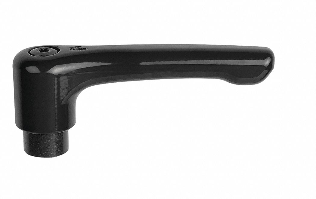 Adjustable Handle: Zinc w/ Steel Thread, 1/4"-20 Thread, 12 mm Thread Lg, 65 mm Lg