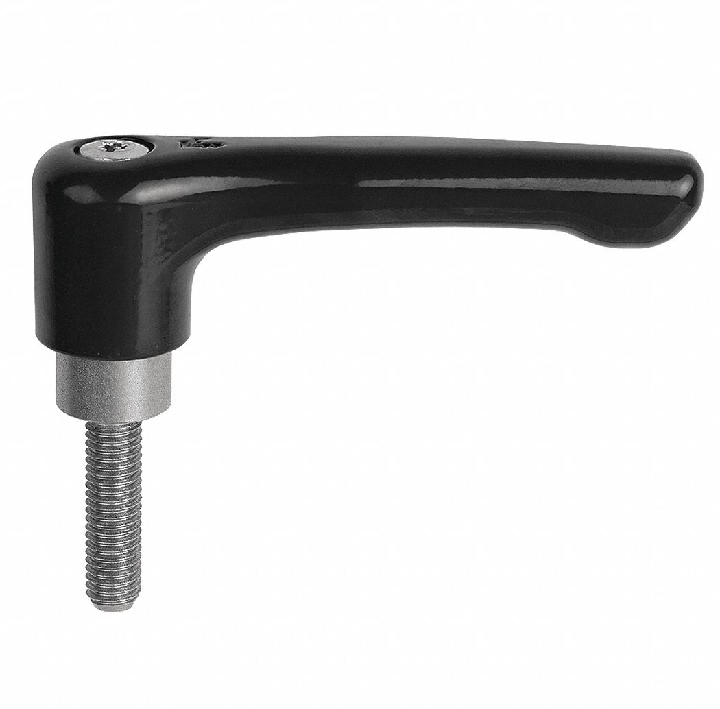 KIPP Adjustable Handle: Straight, Zinc Handle, 5/16