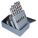 JOBBER LENGTH DRILL BIT SET, 1/16 IN SMALLEST BIT, ½ IN LARGEST BIT, 4XD