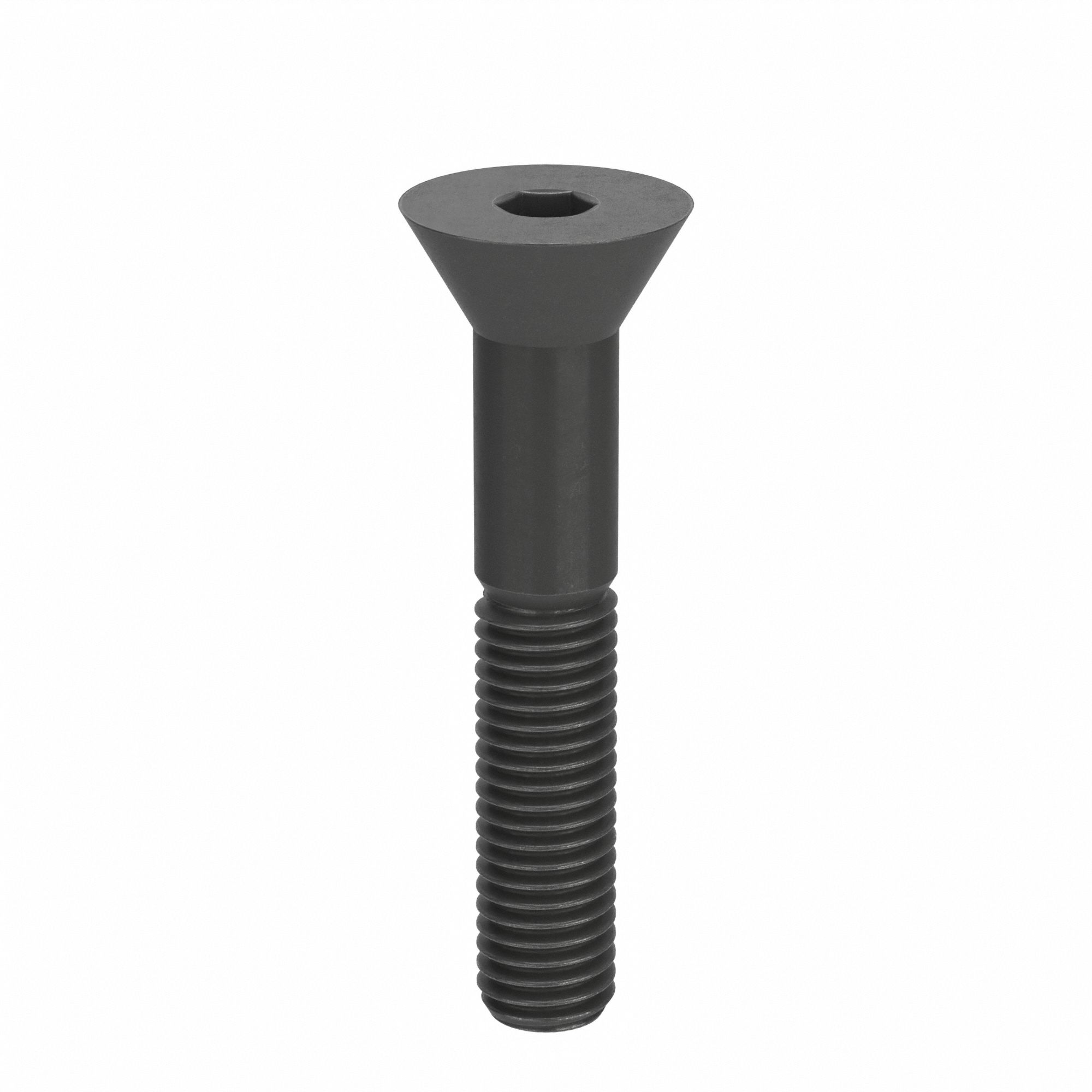Socket Head Cap Screw: M10x1.50 Thread Size, 60 mm Lg, Flat, Black Oxide, Alloy Steel, 50 PK
