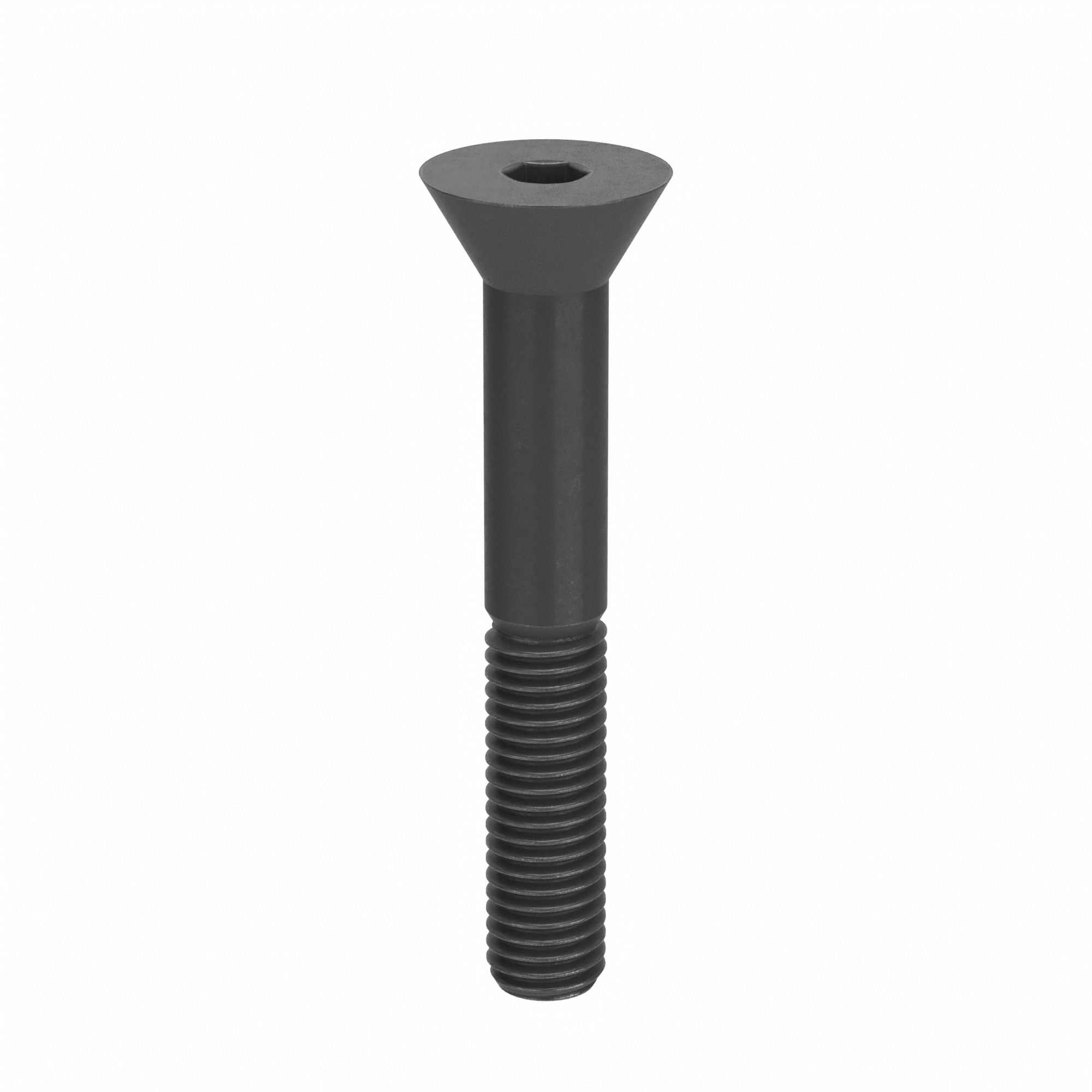 Socket Head Cap Screw: M10x1.50 Thread Size, 70 mm Lg, Flat, Black Oxide, Alloy Steel, 50 PK