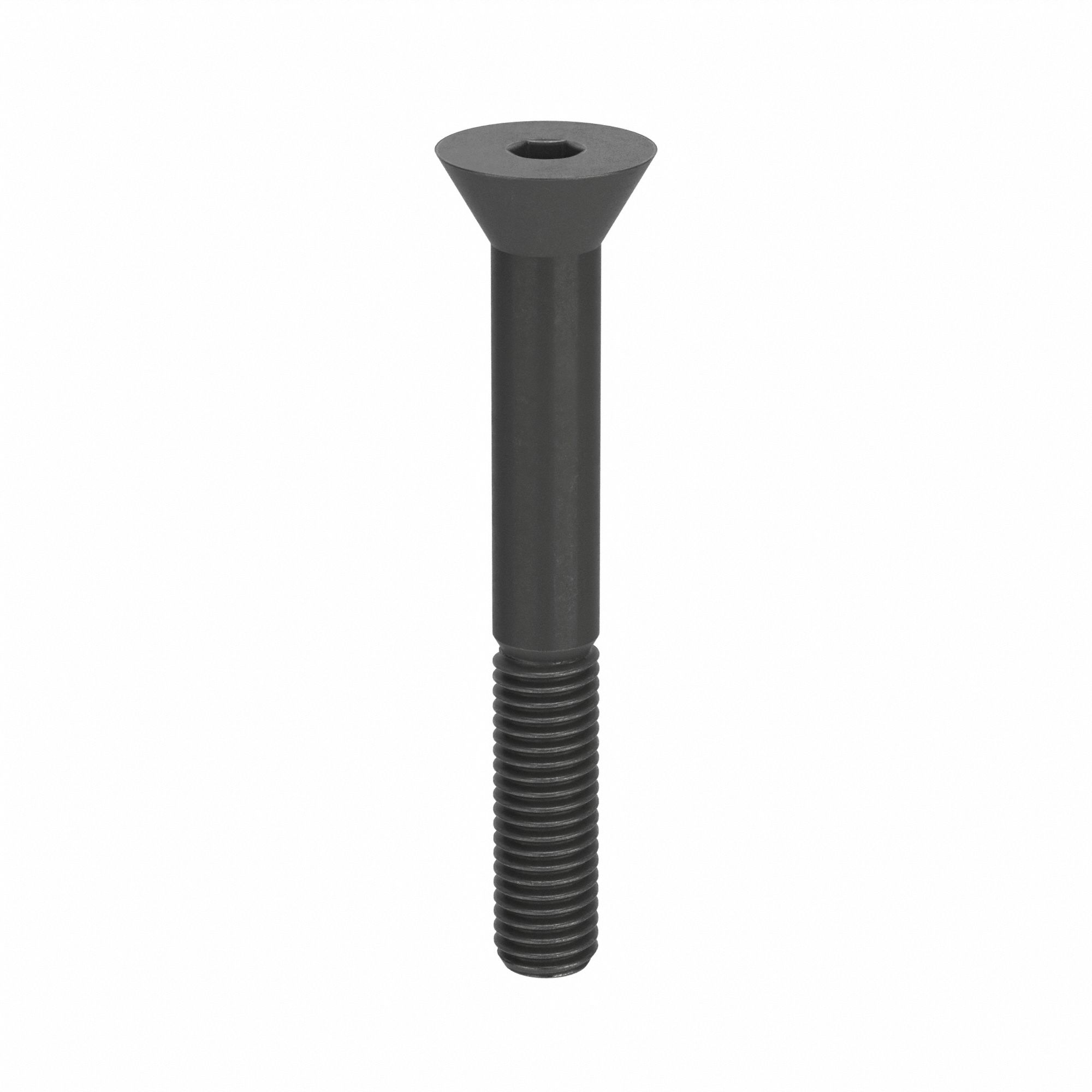Socket Head Cap Screw: M10x1.50 Thread Size, 80 mm Lg, Flat, Black Oxide, Alloy Steel, 50 PK