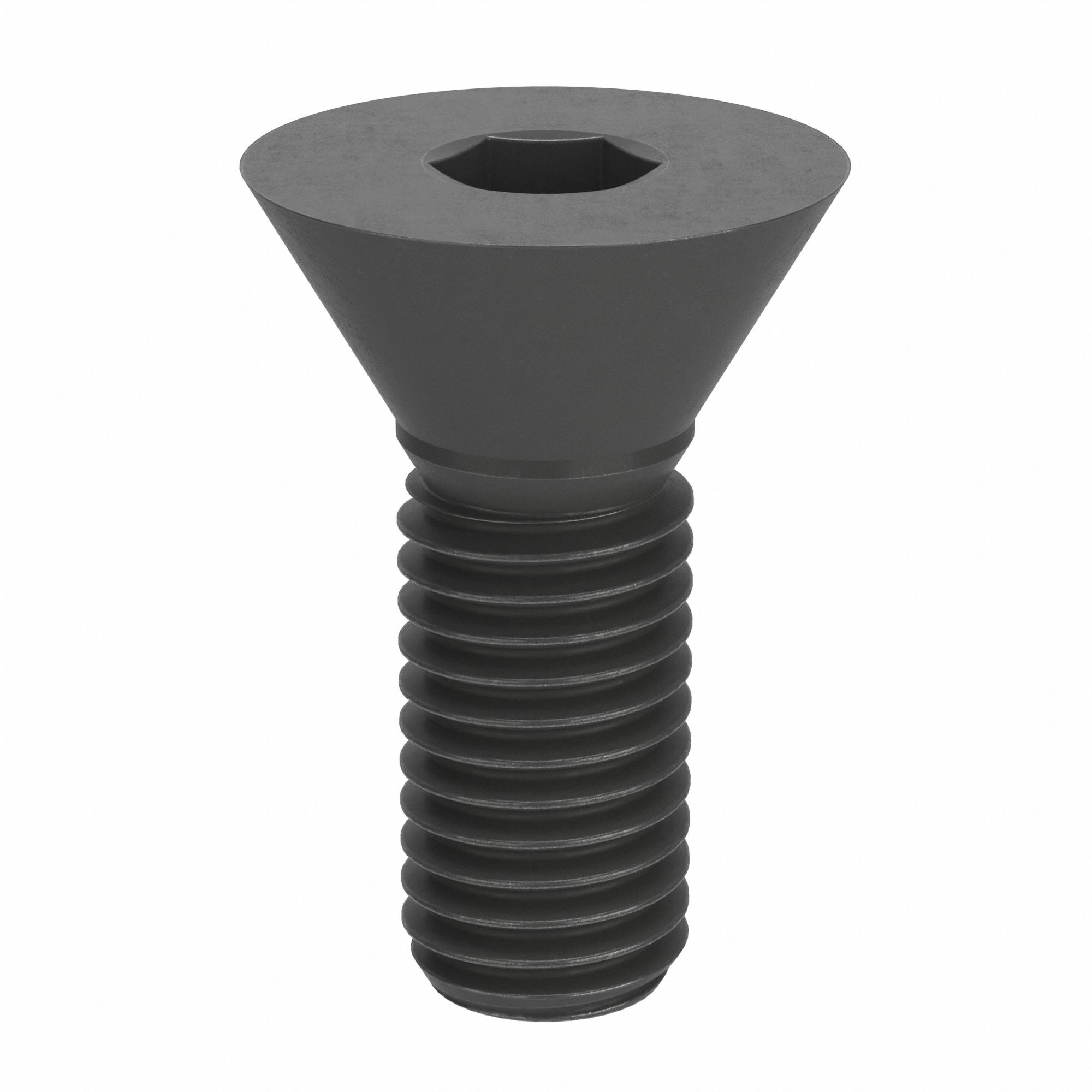 Socket Head Cap Screw: M12x1.75 Thread Size, 35 mm Lg, Flat, Black Oxide, Alloy Steel, 50 PK