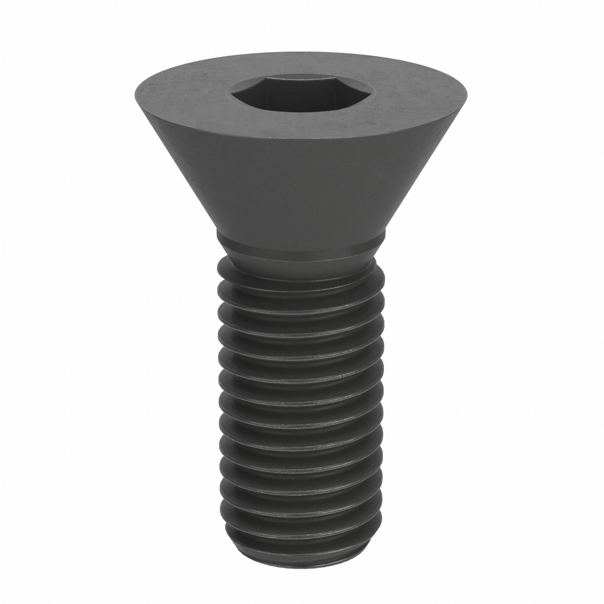 Socket Head Cap Screw: M14x2.00 Thread Size, 40 mm Lg, Flat, Black Oxide, Alloy Steel, 10 PK