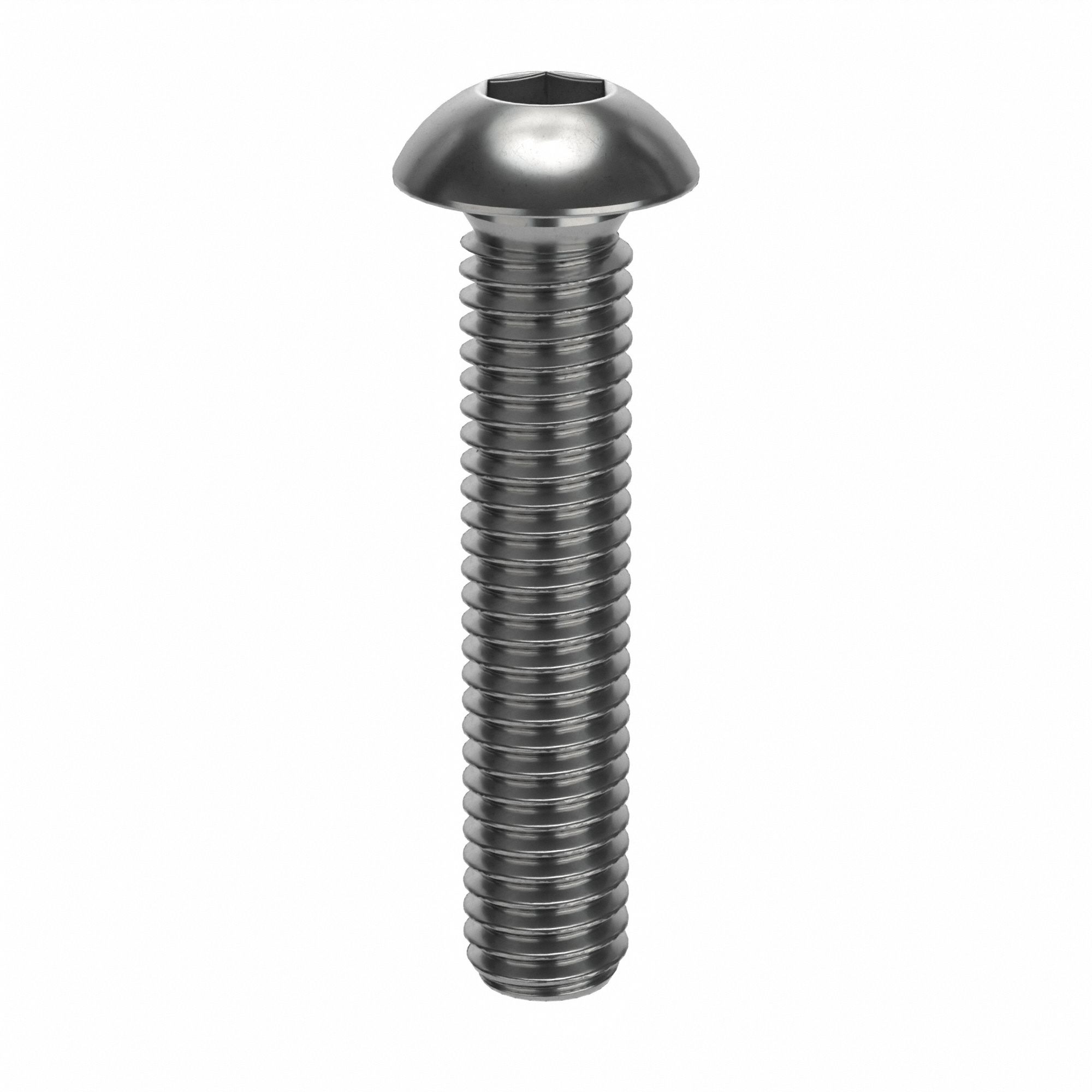 M6-1 Thread Size, 30 mm Lg, Socket Head Cap Screw - 53GJ27