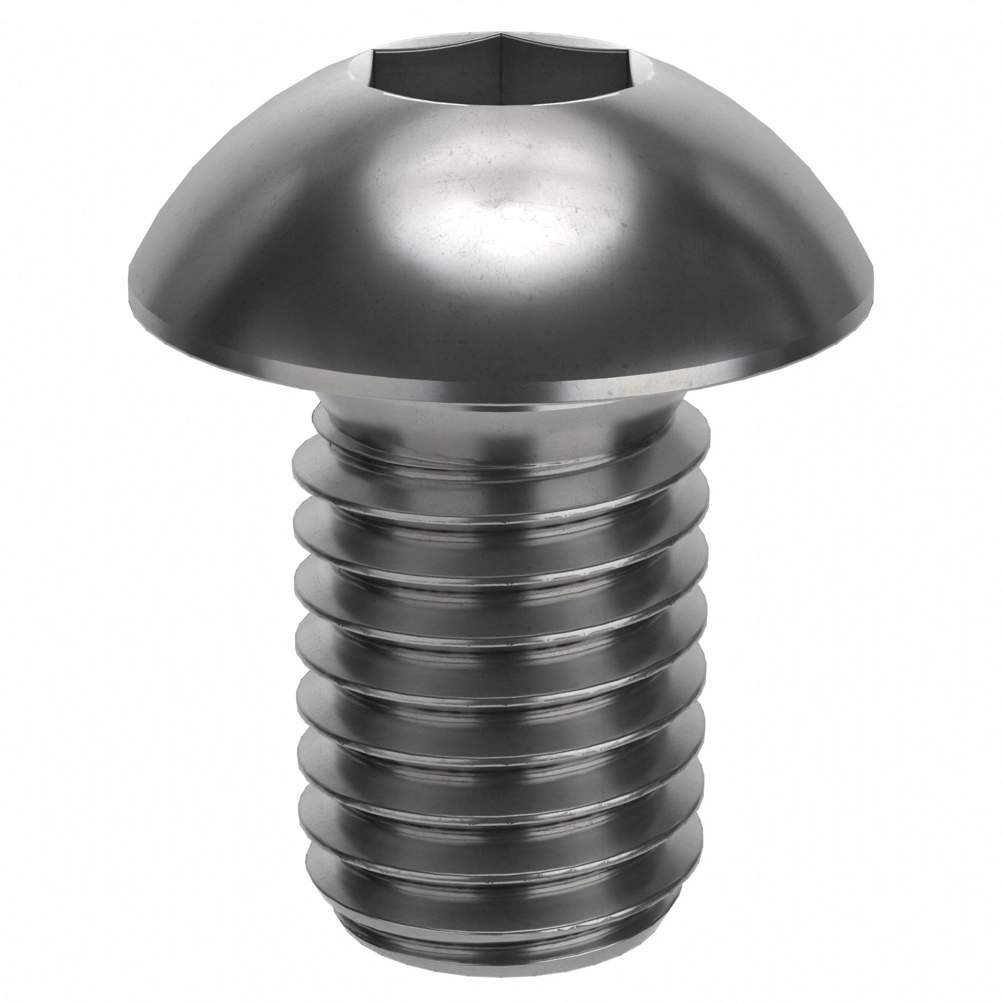 M10x1.50 Thread Size, 16 mm Lg, Socket Head Cap Screw - 53GJ46