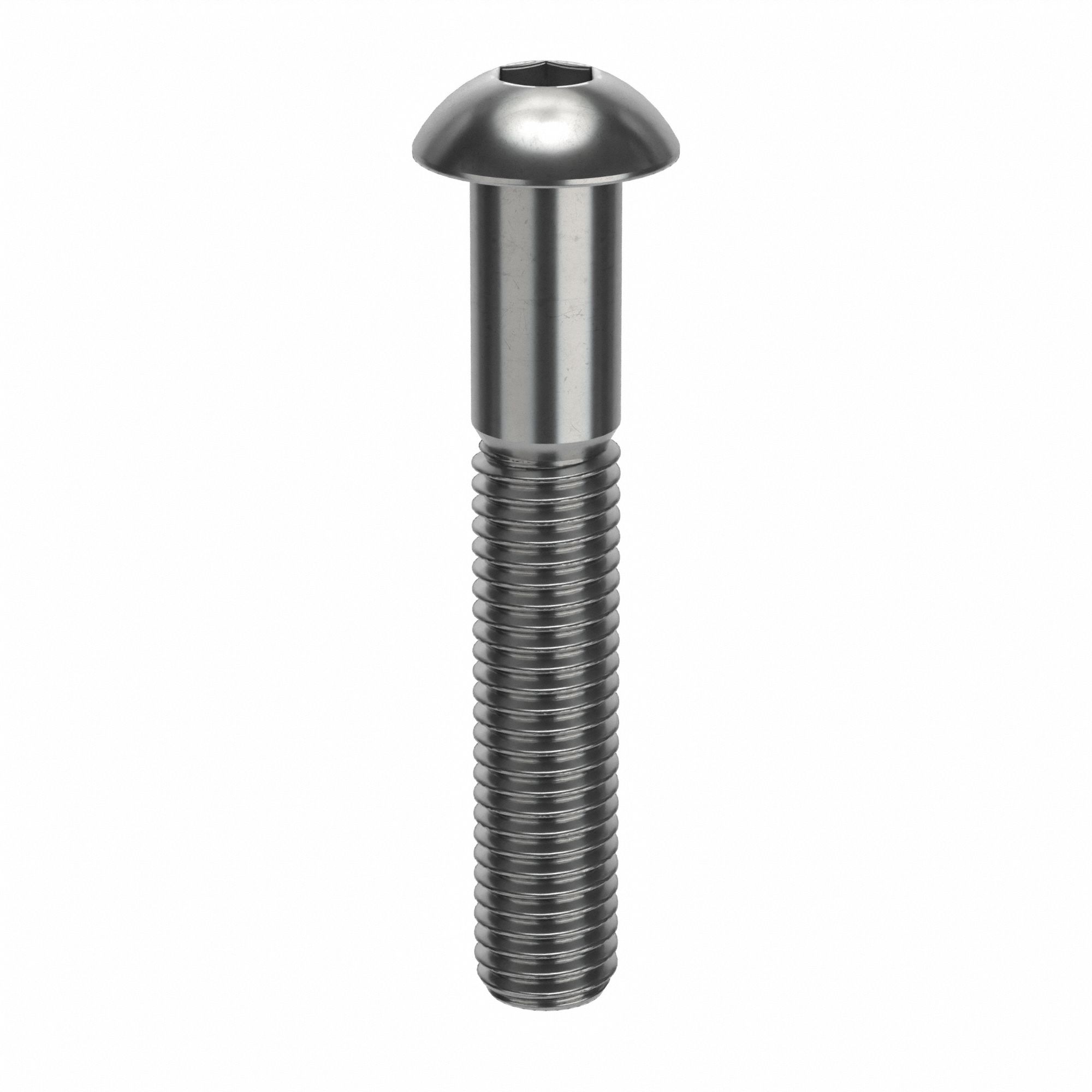 Socket Head Cap Screw: M10x1.50 Thread Size, 60 mm Lg, Button, Plain, Stainless Steel, 18-8, 25 PK