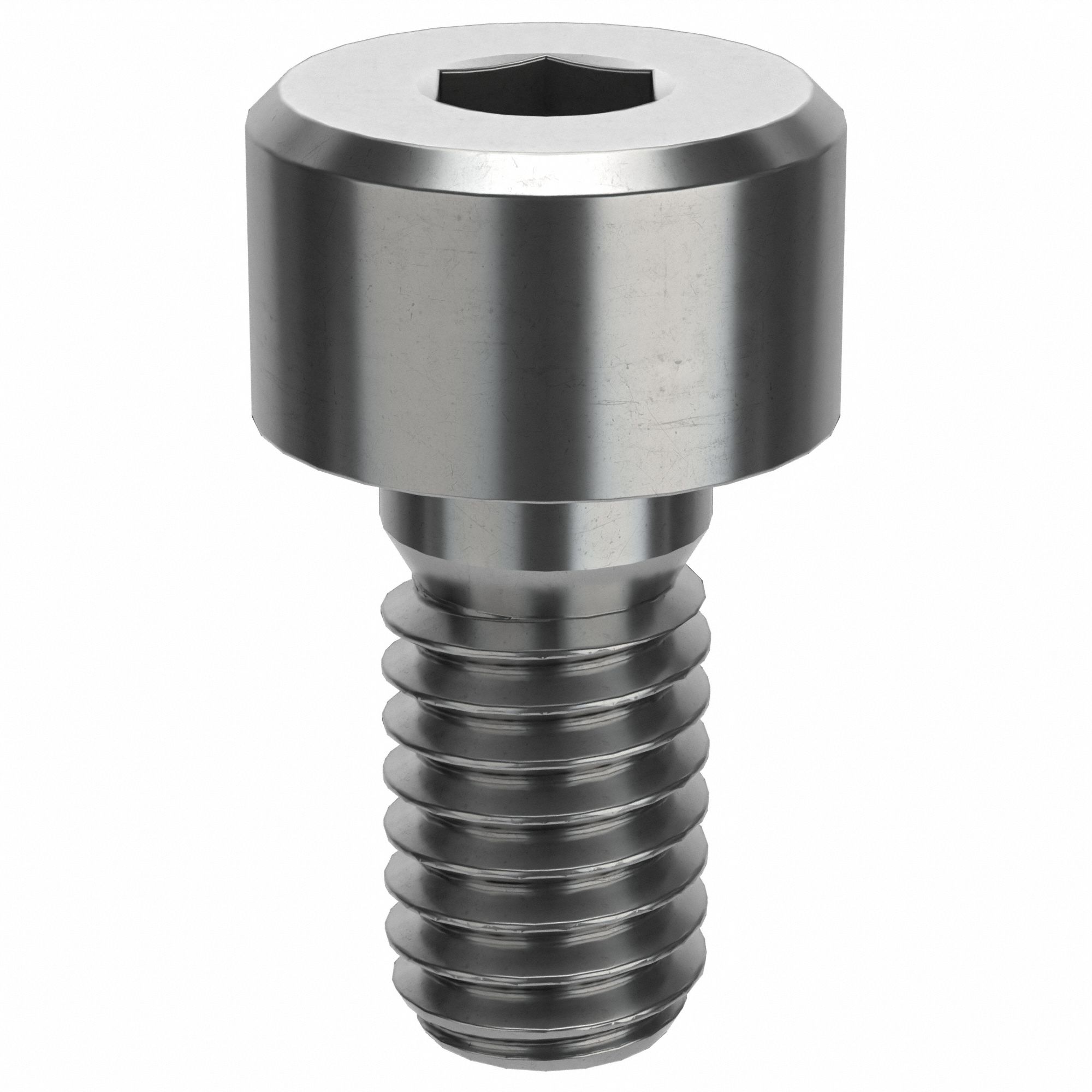 Socket Head Cap Screw: M4x0.70 Thread Size, 8 mm Lg, Low-Profile Std, Plain, Stainless Steel, 50 PK
