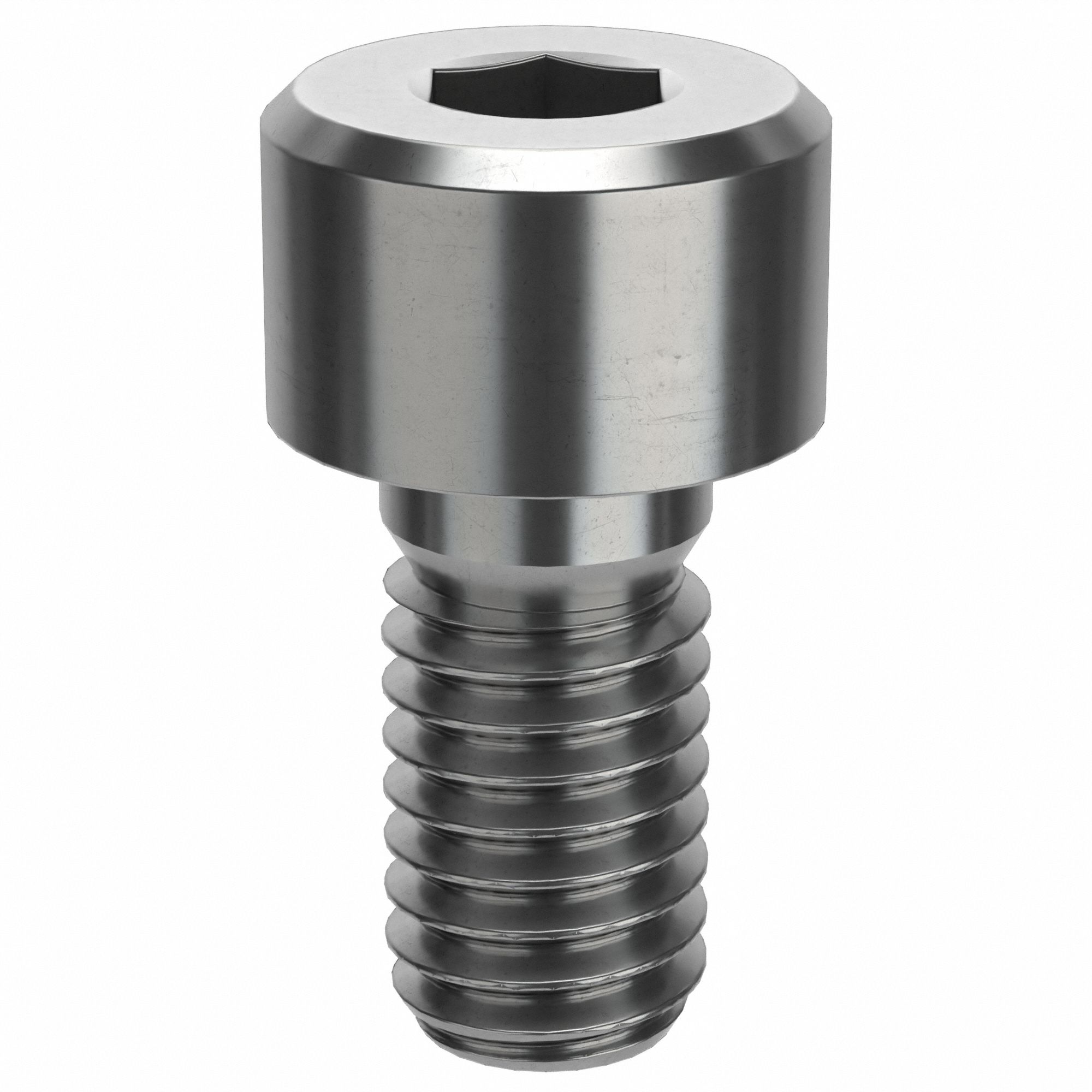 Socket Head Cap Screw: M6x1.00 Thread Size, 12 mm Lg, Low-Profile Std, Plain, Stainless Steel, 50 PK