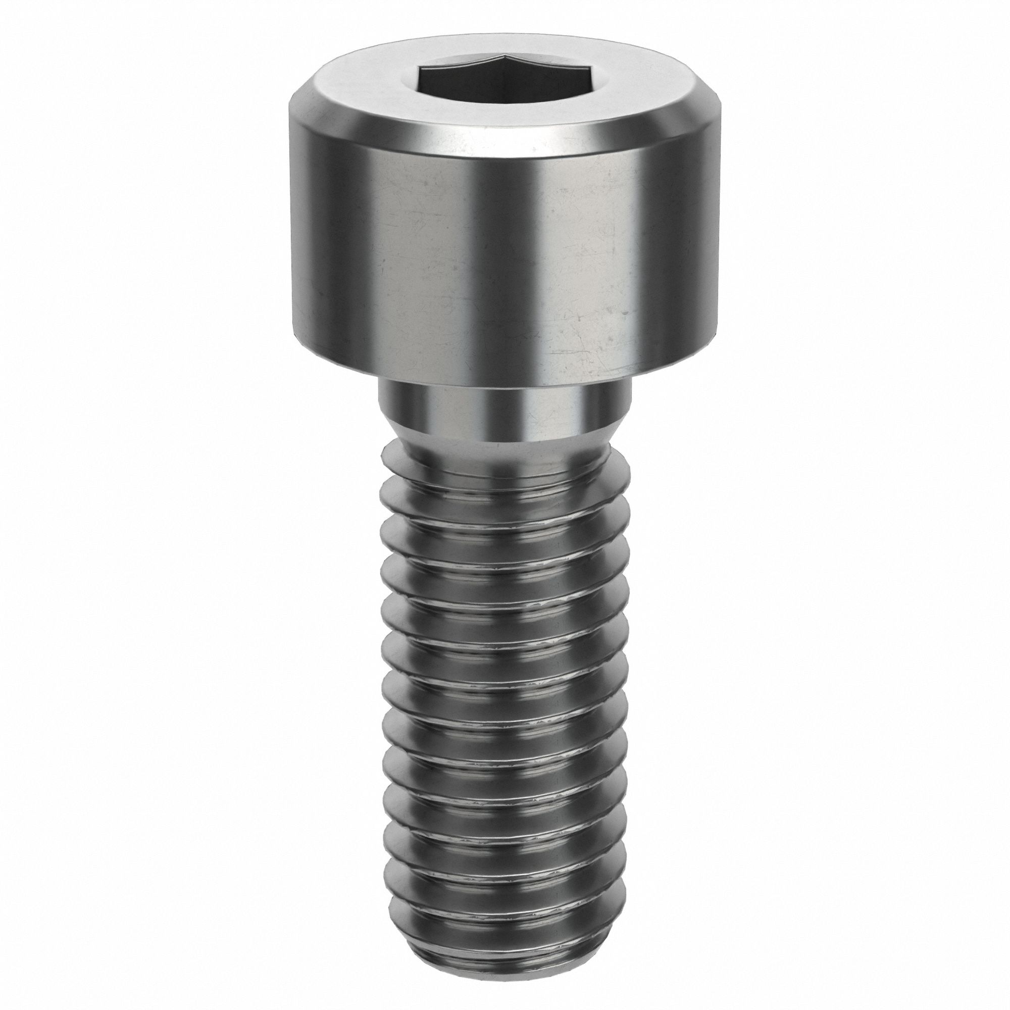 Socket Head Cap Screw: M6x1.00 Thread Size, 16 mm Lg, Low-Profile Std, Plain, Stainless Steel, 50 PK