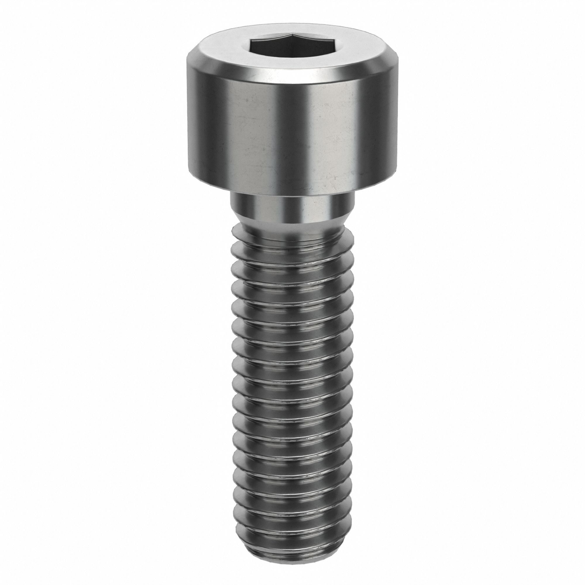 Socket Head Cap Screw: M6x1.00 Thread Size, 20 mm Lg, Low-Profile Std, Plain, Stainless Steel, 50 PK