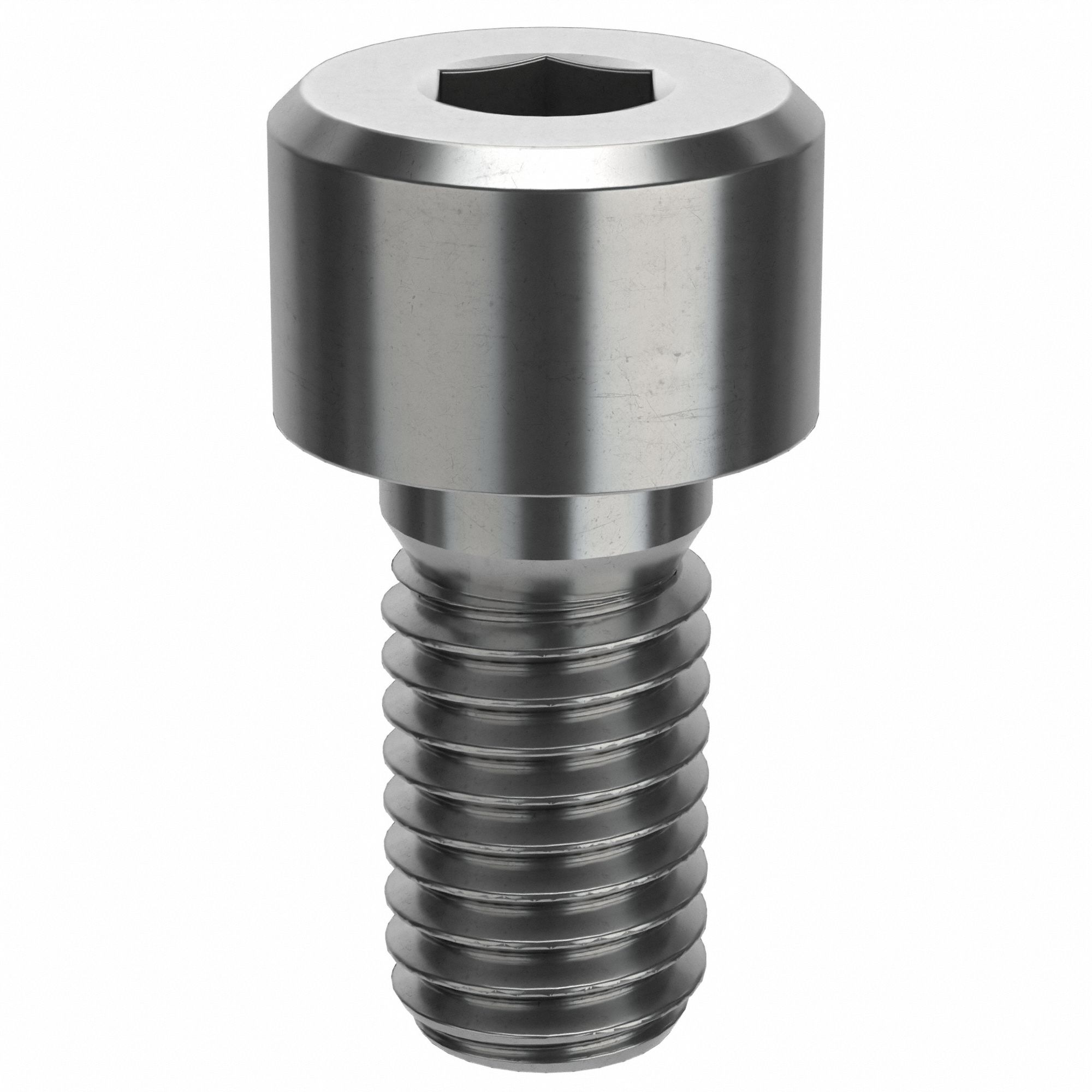 Socket Head Cap Screw: M8x1.25 Thread Size, 16 mm Lg, Low-Profile Std, Plain, Stainless Steel, 50 PK