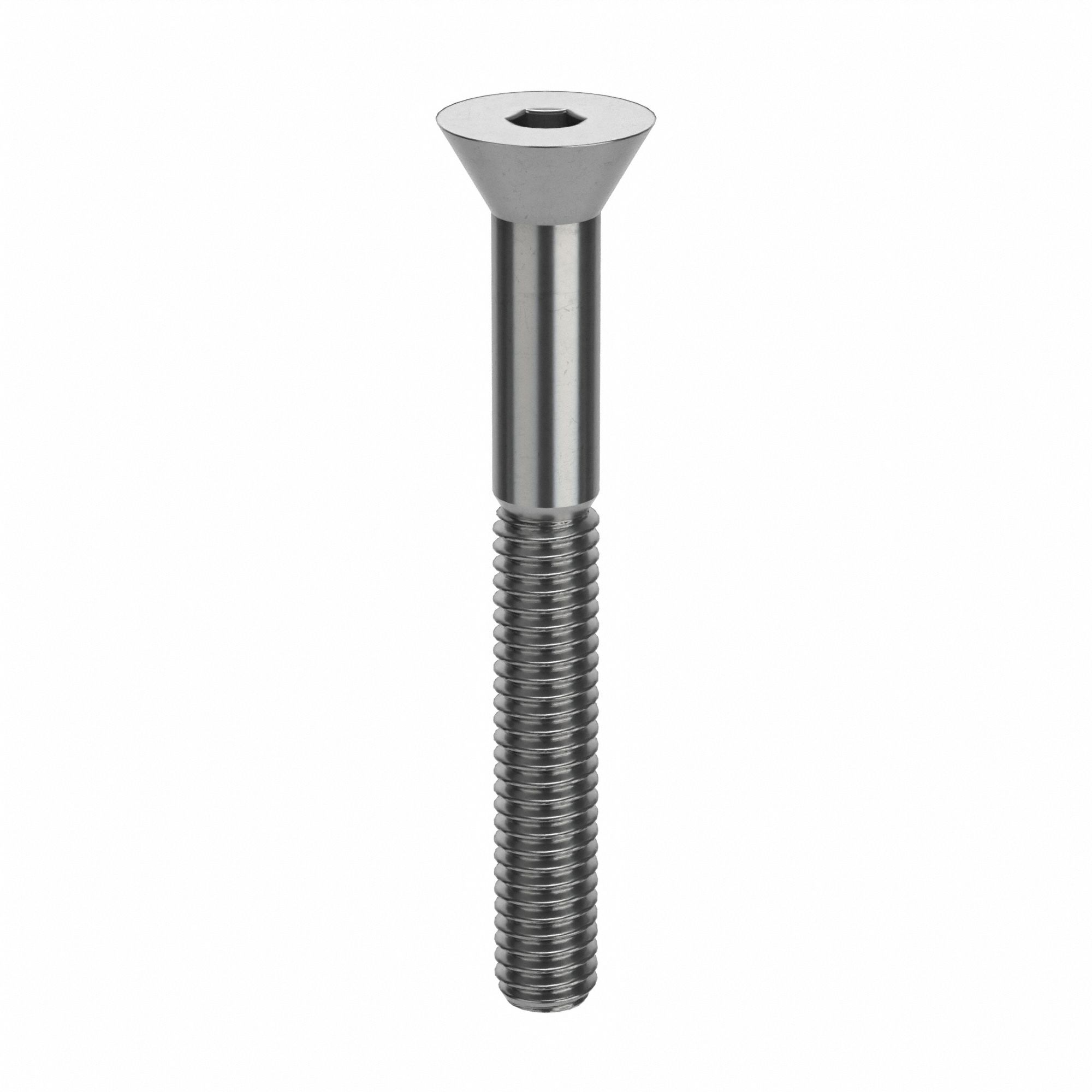 Socket Head Cap Screw: M4x0.70 Thread Size, 35 mm Lg, Flat, Plain, Stainless Steel, 18-8, 50 PK