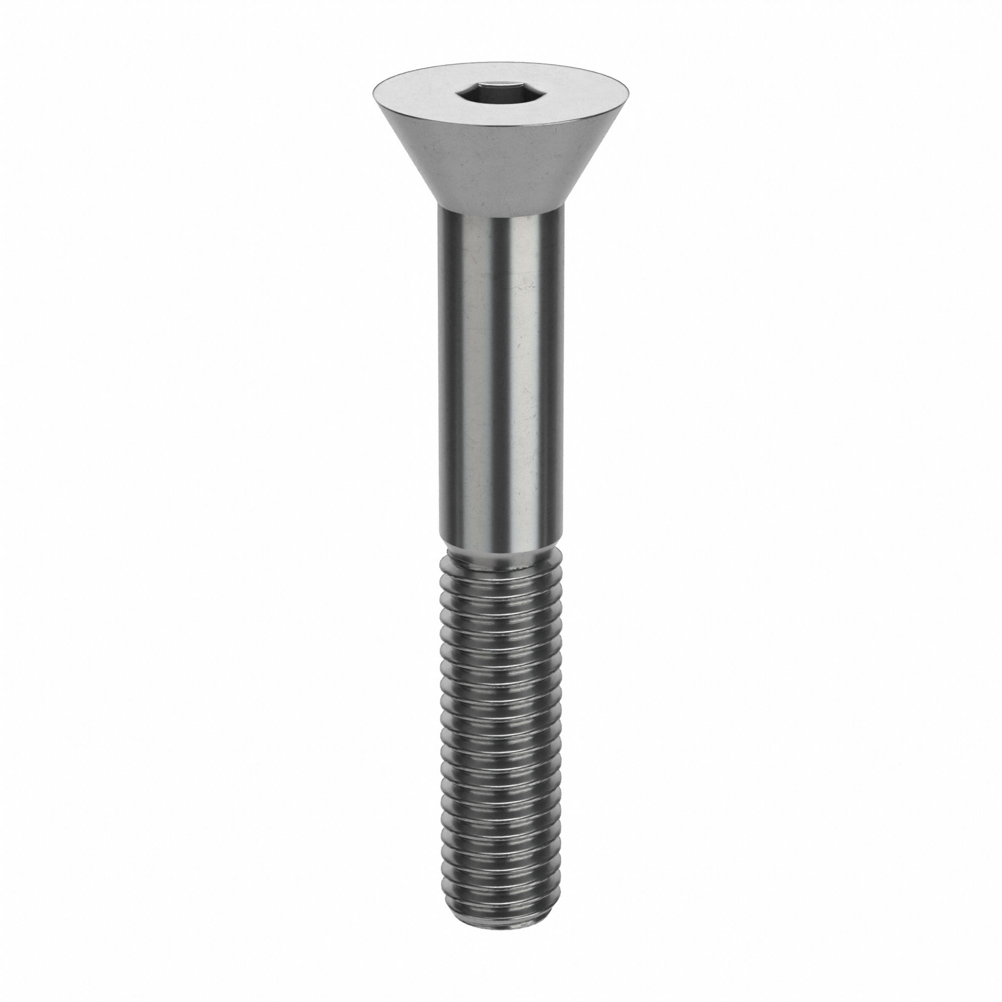 Socket Head Cap Screw: M10x1.50 Thread Size, 70 mm Lg, Flat, Plain, Stainless Steel, 18-8, 25 PK
