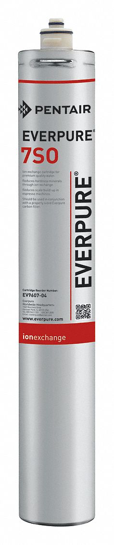 Quick-Connect Water Filter: 0.5 gpm, 20 3/4 in Overall Ht, 3 1/4 in Overall Dia