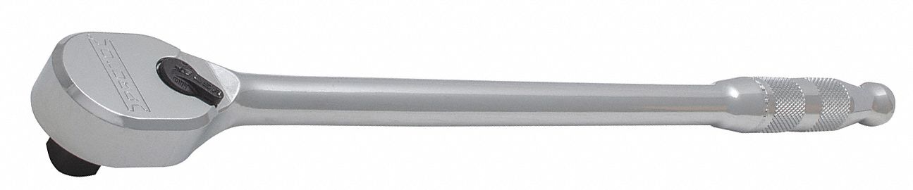 HAND RATCHET, 17 1/2 IN, CHROME, 1/2 IN