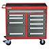 Industrial Premium-Duty, Workstation-Height Rolling Tool Cabinets, 40" to 49" Wide