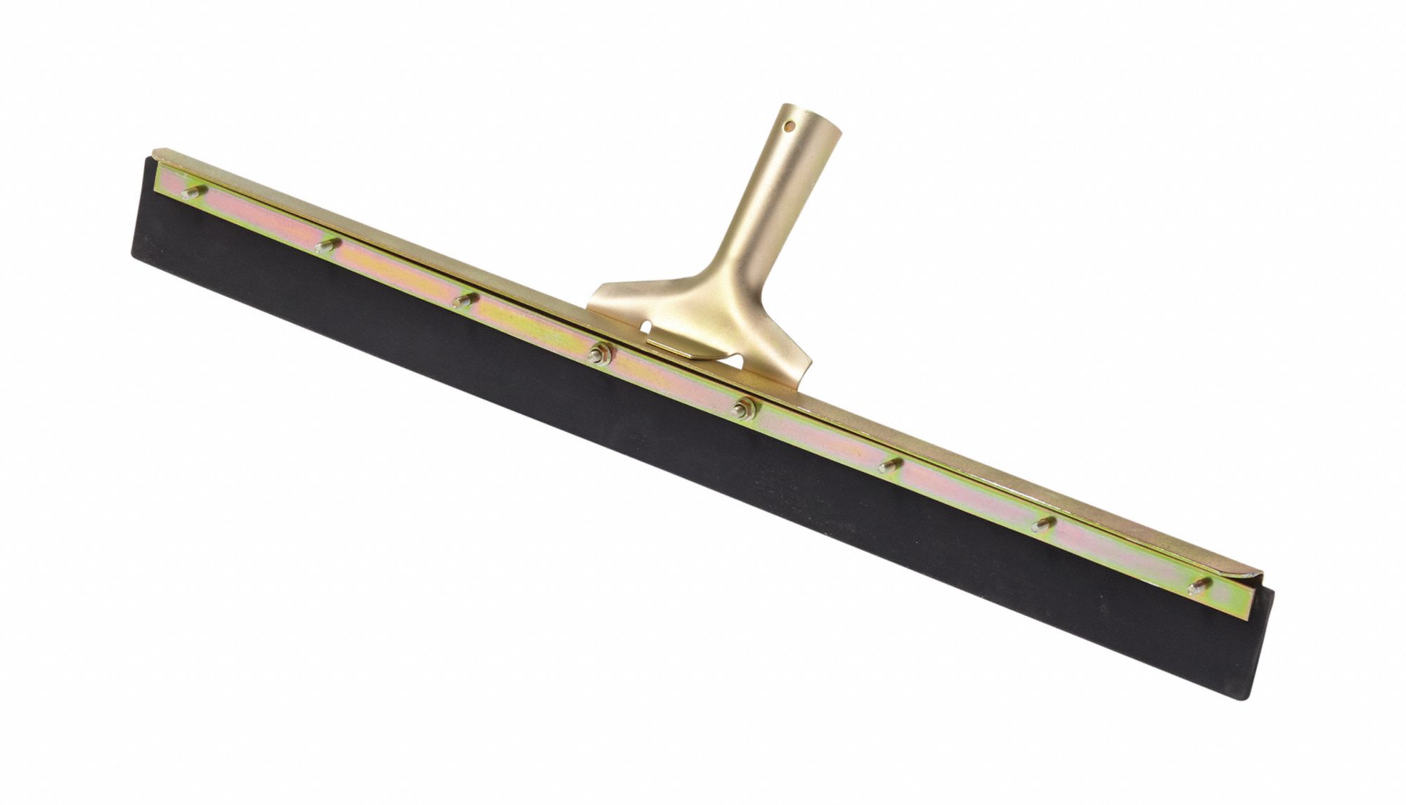 FLOOR SQUEEGEE, DOUBLE-BLADE, TAPERED, NOT THREADED, RUBBER