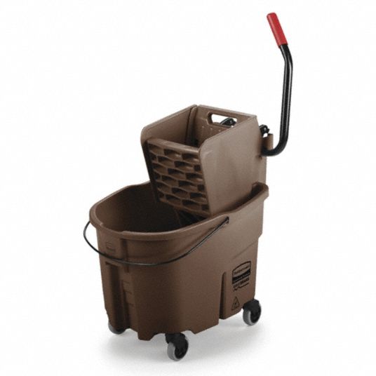 Mop Bucket With Handle Design Large Opening Rectangular Bucket For